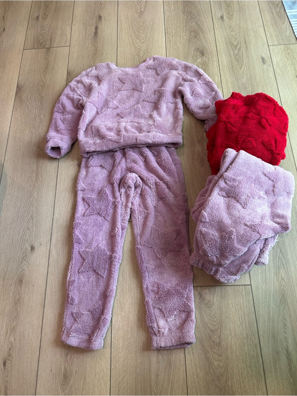 wonder nation Plush 3 Kids Sets - Pink and red